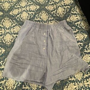 Favorite daughter Blue Striped Shorts